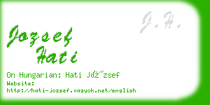 jozsef hati business card